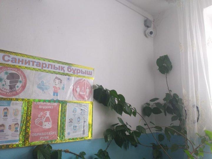 Тамақтану залында және  ас дайындайтын бөлмеде бейне бақылау камерасы